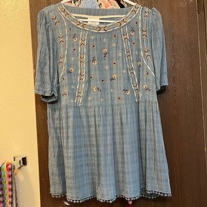 Knox Rose Embroidered Blouse